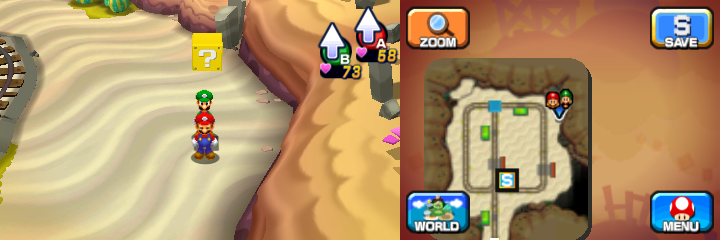 Block 49 in Dozing Sands of Mario & Luigi: Dream Team.