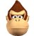 A mugshot of Donkey Kong, from Mario Super Sluggers.
