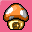 The icon on the mushroom house box