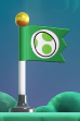A Checkpoint Flag activated by Yoshi