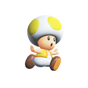File:ToadYellow (CharSelect) - SMBW.png - Super Mario Wiki, the Mario ...