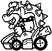 Bowser stamp, from Mario Kart 8.