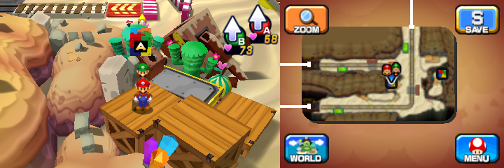 Twentieth block in Dozing Sands of Mario & Luigi: Dream Team.