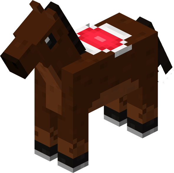 File:Minecraft Mario Mash-Up Horse Brown Saddled Render.png