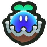 A blue Royal Seed icon from Super Mario Bros. Wonder