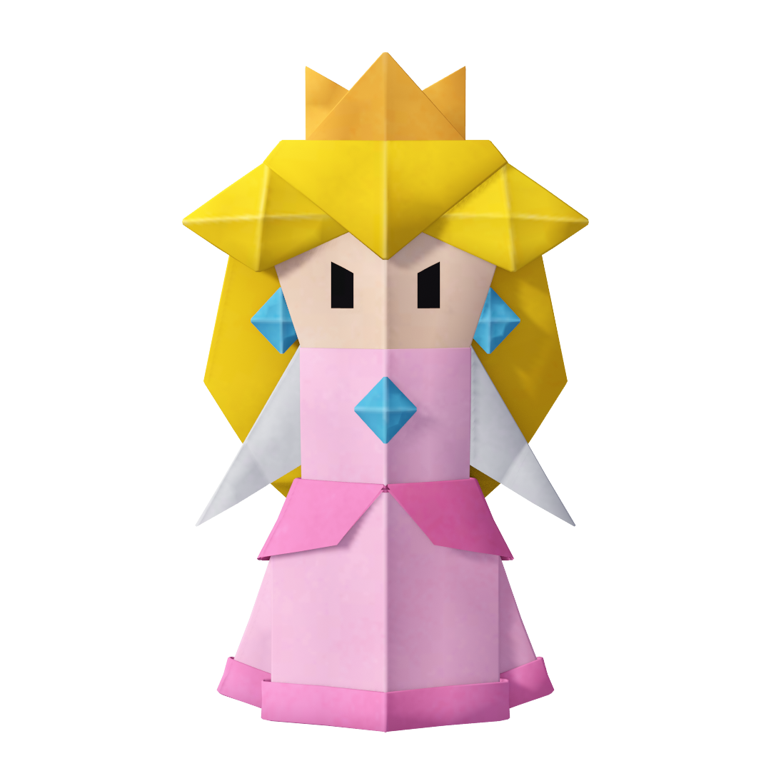 Origami Peach with an unused expression
