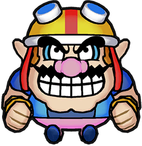 character select sprite of Wario from WarioWare: Get It Together!