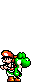 Green Yoshi jumping