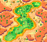 Hole 13 of the Star Dunes Course from Mario Golf: Advance Tour