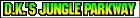 Sprite of a label for D.K.'s Jungle Parkway in the international versions of Mario Kart 64