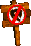 Sprite of a No Animal Sign for Ellie from Donkey Kong Country 3 for Game Boy Advance
