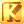 A sprite of the letter K from DK: Jungle Climber