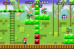 Level 2-1 in Mario vs. Donkey Kong