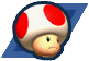 Toad's icon from Super Mario Strikers