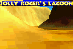 Screenshot of a track opening in the 2004 voxel engine build of Banjo-Pilot, for comparison with Diddy Kong Pilot's 2003 build