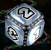 A 1-3 Bowser Dice Block in Mario Party: Island Tour