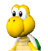 A side view of a Koopa Troopa, from Mario Super Sluggers.