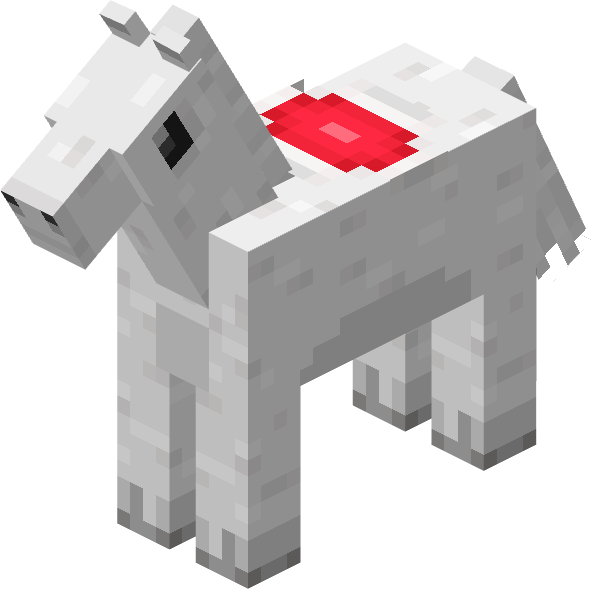 File:Minecraft Mario Mash-Up Horse White Saddled Render.png