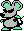 Sprite of a Mouser with a green pallet from Super Mario Bros. 2