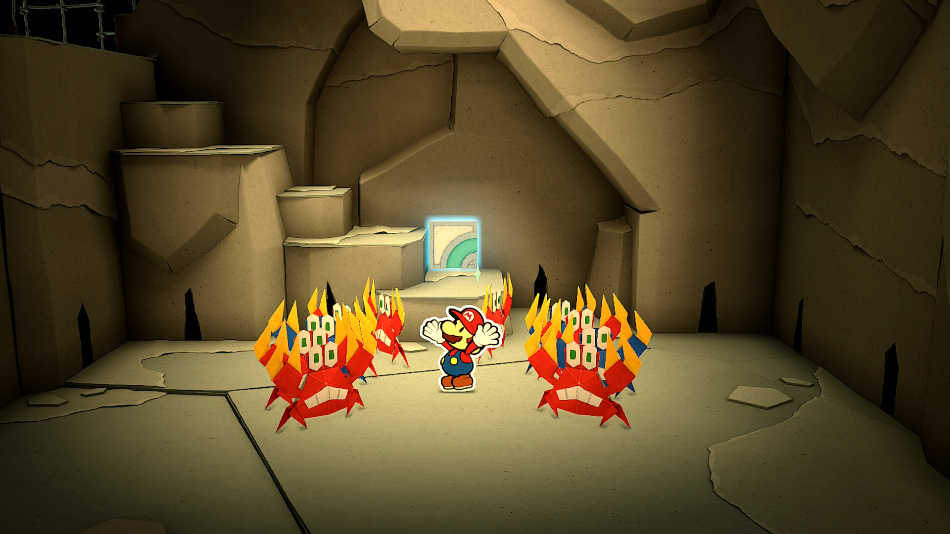 Mario gets ambushed by Sidesteppers
