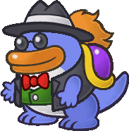 Sprite of Grubba from Paper Mario: The Thousand-Year Door.
