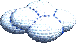 Sprite of a cloud in Yoshi's Story