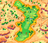 Hole 6 of the Star Dunes Course from Mario Golf: Advance Tour