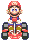 Mario from Mario Kart: Super Circuit.