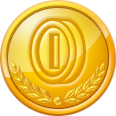A gold Coin Collection medal in New Super Mario Bros. U