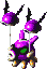 Sprite of Octovader, from Super Mario RPG: Legend of the Seven Stars.