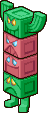 Sprite piece of a Thwack Totem from the game Mario & Luigi: Partners in Time