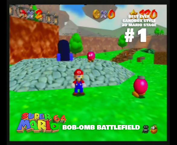 File:SM64 Bob-omb Battlefield Best Ever Sandbox-Style 3D Mario Stage.jpg