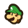 An icon of Luigi's head used in the menus of Super Paper Mario.