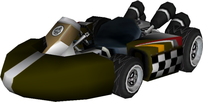 File:Standard Kart S (Dry Bones) Model.png - Super Mario Wiki, the ...