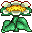 Sprite of a flower from Wario Land 4
