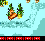 The N in Black Ice Blitz in Donkey Kong GB: Dinky Kong & Dixie Kong