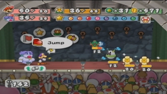 File:PMTTYD Pit of 100 Trials Swampire Battle.png