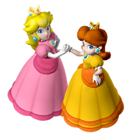 File:Peach and Daisy Sticker.png