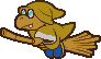 A Yellow Magikoopa from Paper Mario.
