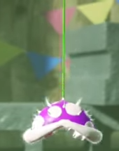 A Bungee Piranha in Yoshi's Crafted World