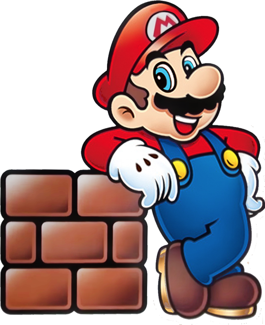 File:Mario Brick Block Shaded 2D Artwork.png - Super Mario Wiki, the ...