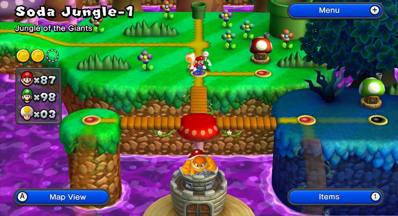 File:NSMBU Soda Jungle Main Map.png - Super Mario Wiki, the Mario ...