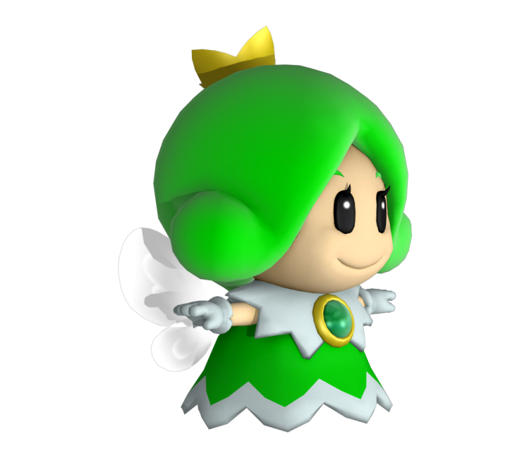 File:MTUS Green Sprixie Princess Model.png - Super Mario Wiki, the ...