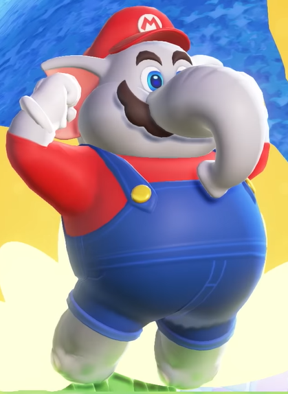 File:SMBW Screenshot Elephant Mario.png - Super Mario Wiki, the Mario ...