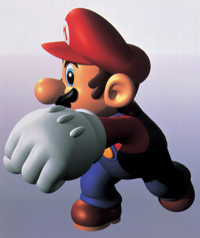 File:Mario Punch Artwork - Super Mario 64.png - Super Mario Wiki, the ...