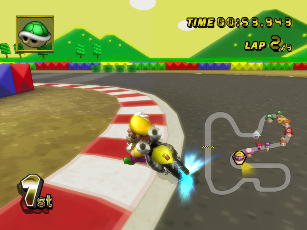 File:MKW SNES Mario Circuit 3 Screenshot 2.png - Super Mario Wiki, the ...