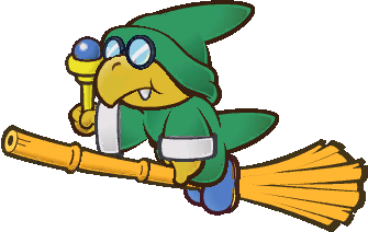 File:Green Flying Magikoopa.png - Super Mario Wiki, the Mario encyclopedia