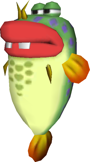 File:Lunge Fish model.png - Super Mario Wiki, the Mario encyclopedia