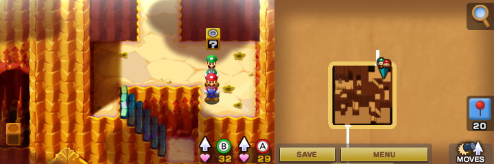 Block 27 in Hoohoo Mountain of Mario & Luigi: Superstar Saga + Bowser's Minions.