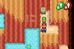 Second Block in Hoohoo Mountain of Mario & Luigi: Superstar Saga.